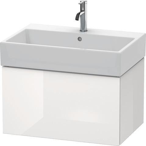 Duravit L-Cube Waschtischunterbau 684 mm taupe supermatt mit Tip-On-Technik