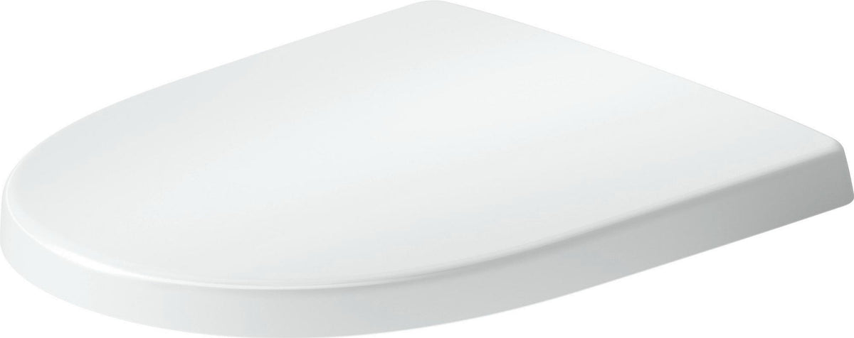 DURAVIT Univavo WC-Sitz D-Form tief 457 mm mit Absenkautomatik, abnehmbar, Edelstahl-Scharniere, Weiß