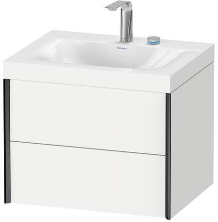 Duravit XVIU Möbelwaschtischset 600x480mm mit Viu Waschtisch und Nussbaum-Einrichtung