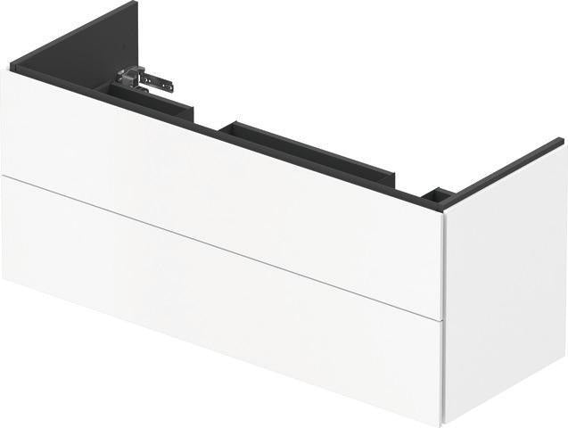Duravit L-Cube Waschtischunterbau 1290 mm taupe supermatt mit Tip-On-Technik