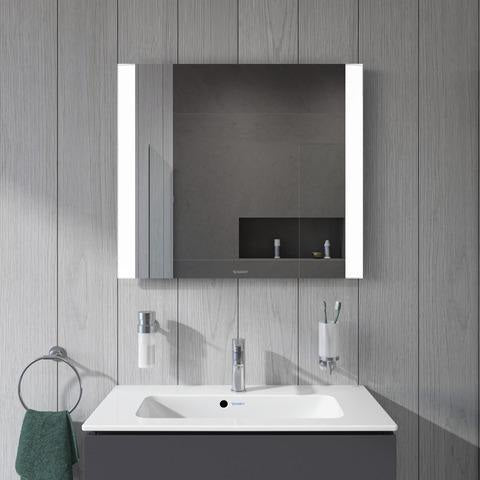 DURAVIT ME by Starck Möbelwaschtisch 830 mm Weiß Seidenmatt mit Überlauf und 1 Hahnloch