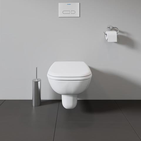 DURAVIT D-Code WC-Sitz ohne Absenkautomatik, Edelstahl-Scharniere, weiß