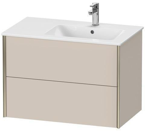 DURAVIT XViu Waschtischunterbau 810 mm mit 2 Schubkästen, Strukturmatte