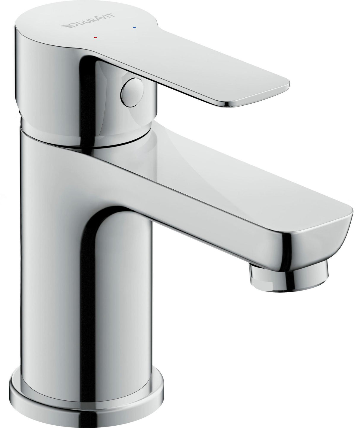 DURAVIT A.1 Einhebel-Waschtischmischer mit Zugstange, Chrom – 95 mm Ausladung, Keramikmischsystem