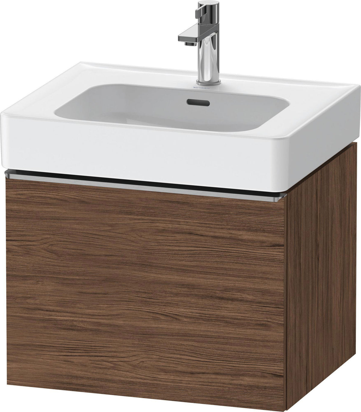 DURAVIT D-Neo Waschtischunterbau 584 mm Eiche Schwarz Matt mit Bronze Griff