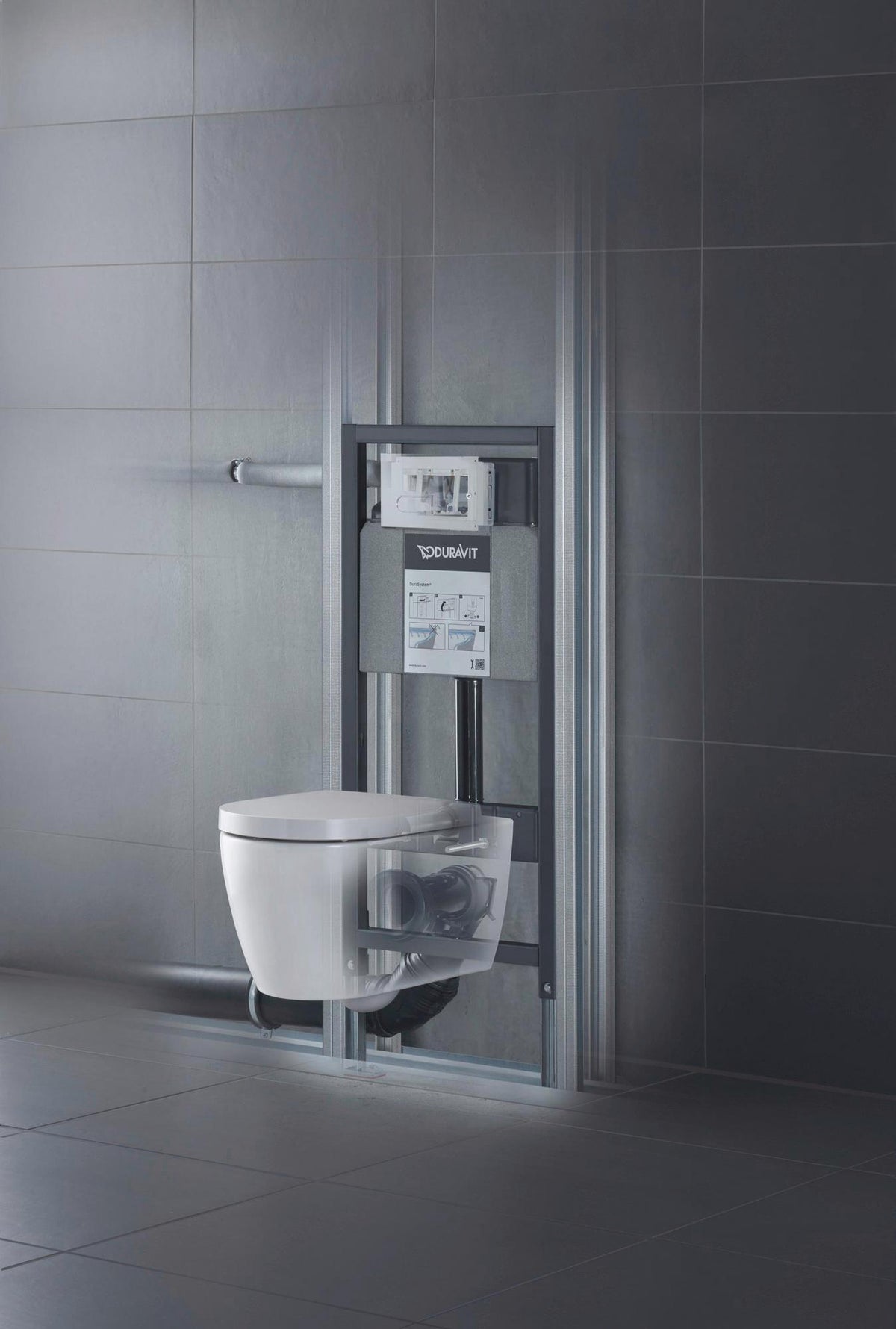Duravit DuraSystem A1 Betätigungsplatte mechanisch für WC – Dual Flush, weiß, flächenbündig