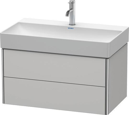 Duravit XSquare Waschtischunterbau 784 mm, 2 Schubkästen, s-matt, Ahorn Mi.