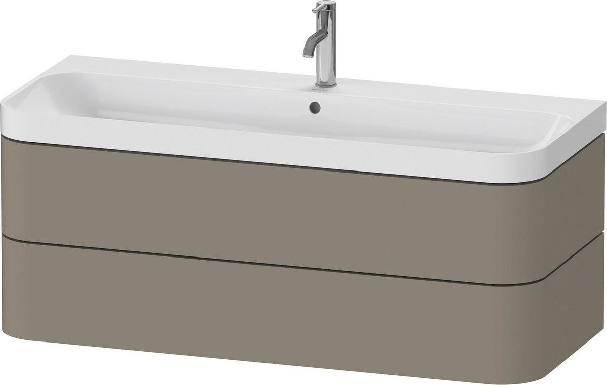 Duravit Happy D.2 Waschtischset 1175 mm wandhängend mit Tip-on Technik und Soft-Close