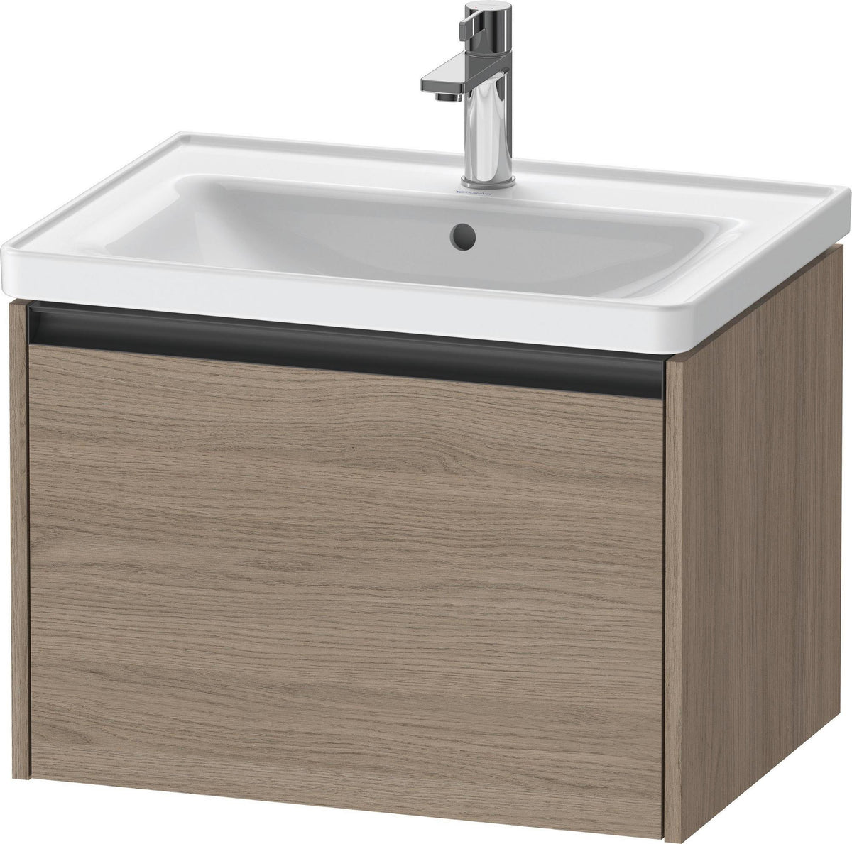 Duravit Ketho.2 Waschtischunterbau 634 mm Eiche Terra mit 1 Auszug