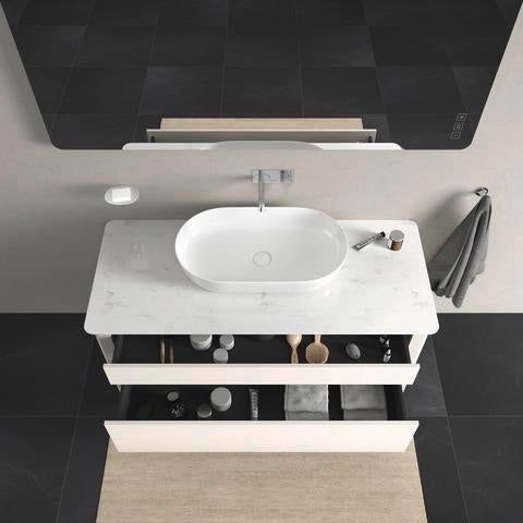 Duravit Luv Waschtischunterbau bodenstehend 1338 mm Weiß Seidenmatt mit Tip-On-Technik