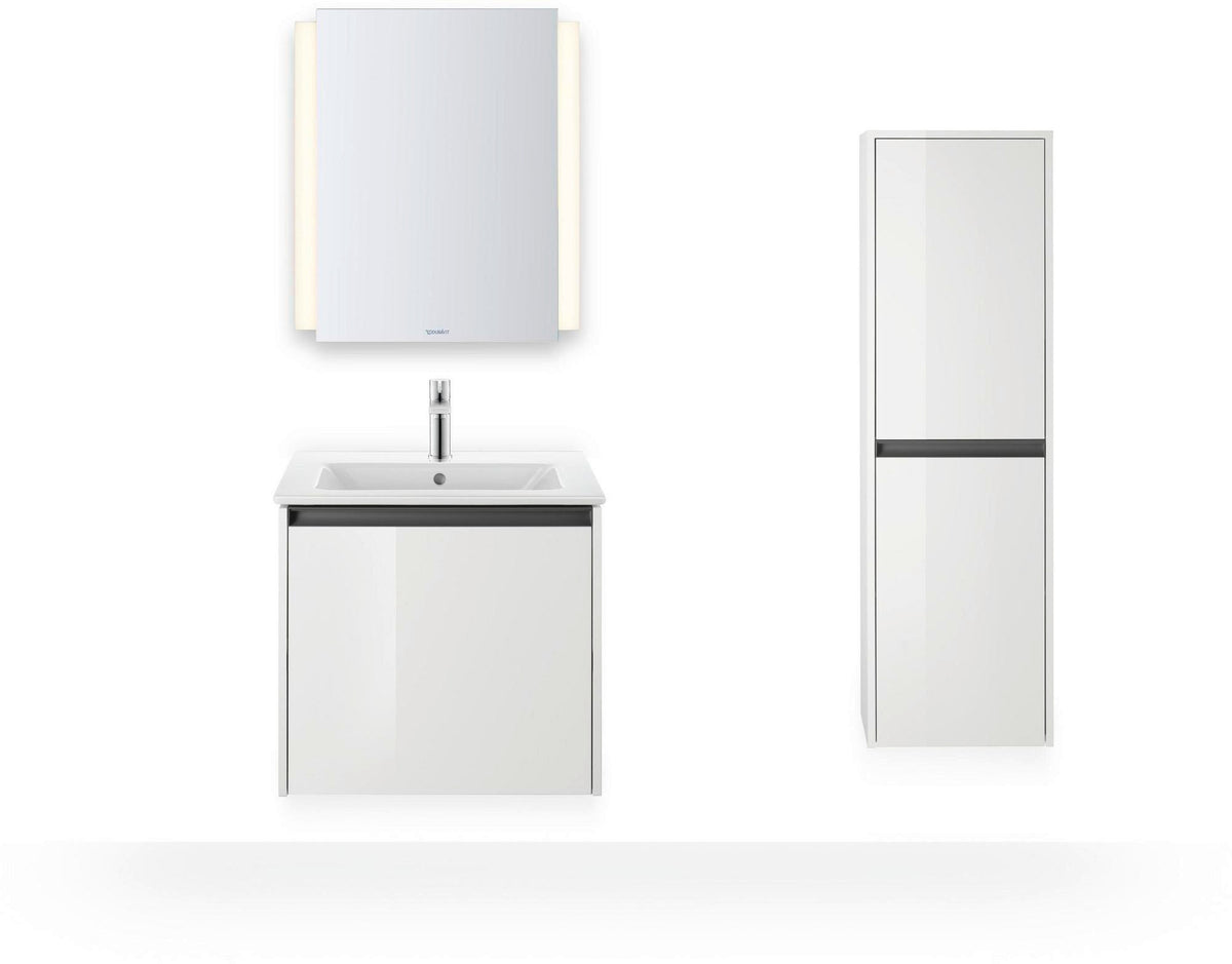 Duravit D-Neo Einhebel-Waschtischmischer mit FreshStart, Zugstange & Chrom – 109 mm Ausladung