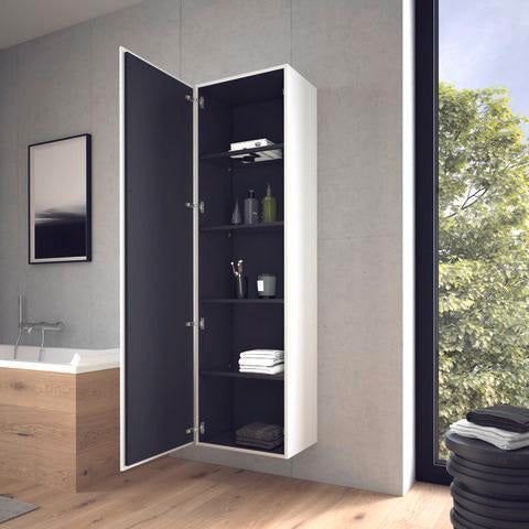 Duravit L-Cube Hochschrank 500 mm weiß matt, 1 Tür rechts, wandhängend