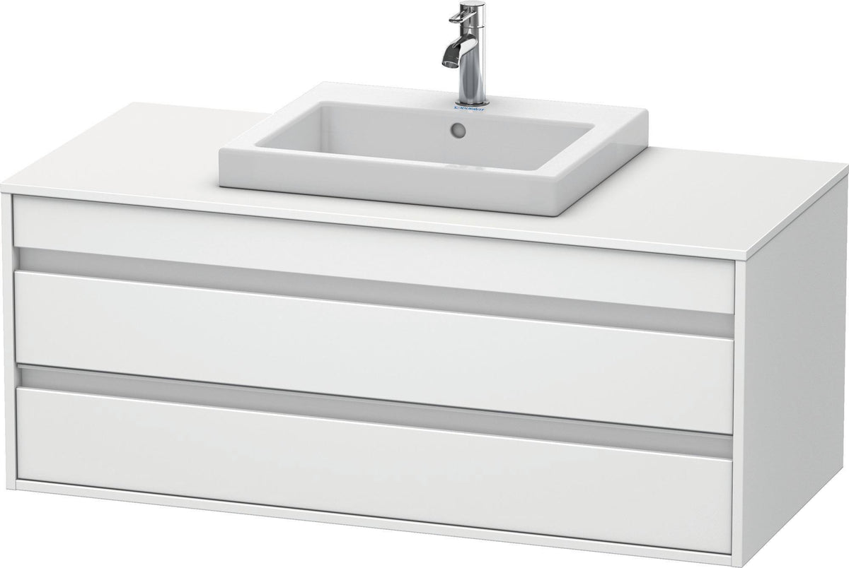DURAVIT Ketho Waschtischunterbau wandhängend 1200 mm, 2 Schubkästen, weiß matt