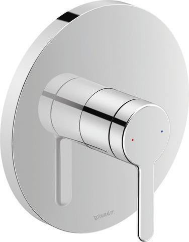 DURAVIT C.1 Einhebel-Brausemischer Unterputz Schwarz Matt Keramikmischsystem