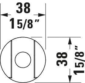 DURAVIT Brausehalter konisch 38x58 Chrom – Verdeckte Wandbefestigung inkl. Montagematerial