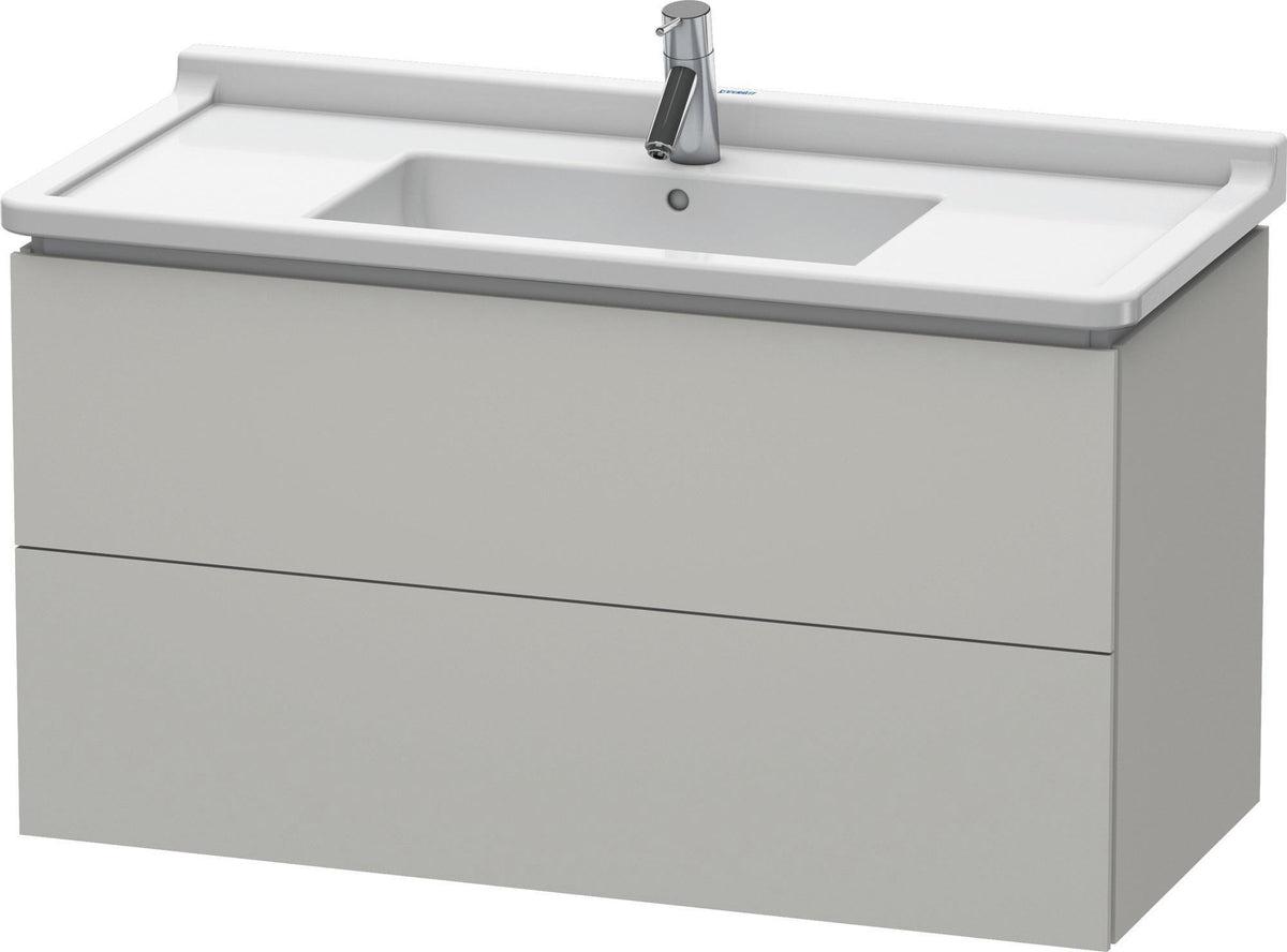 Duravit L-Cube Waschtischunterbau 1020 mm taupe matt 2 Schubkästen wandhängend