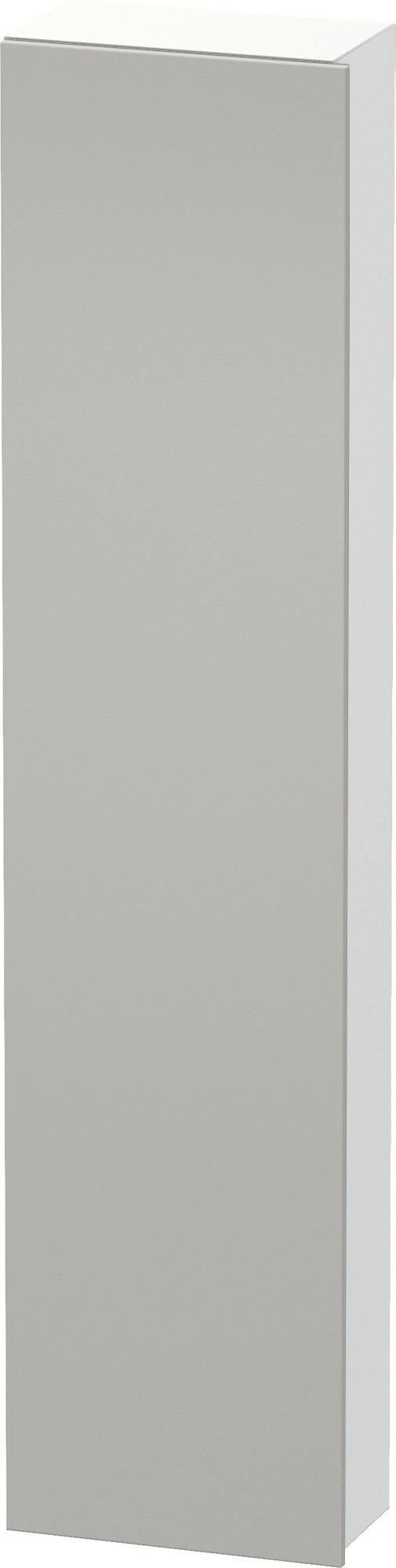 DURAVIT DuraStyle Hochschrank 400 mm betongrau matt, 1 Tür links, Soft-Close