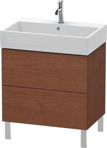 Duravit L-Cube Waschtischunterbau 684 mm Amerikanisch Nussbaum mit Tip-On-Technik