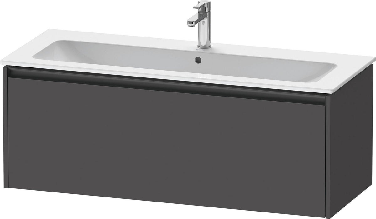 DURAVIT Ketho.2 Waschtischunterbau 1210 mm betongrau matt, wandhängend, 1 Auszug