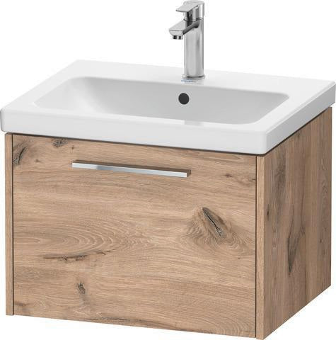 Duravit D-Code 2.0 Waschtischunterbau 584 mm Weiß Matt mit Auszug und Chromgriff