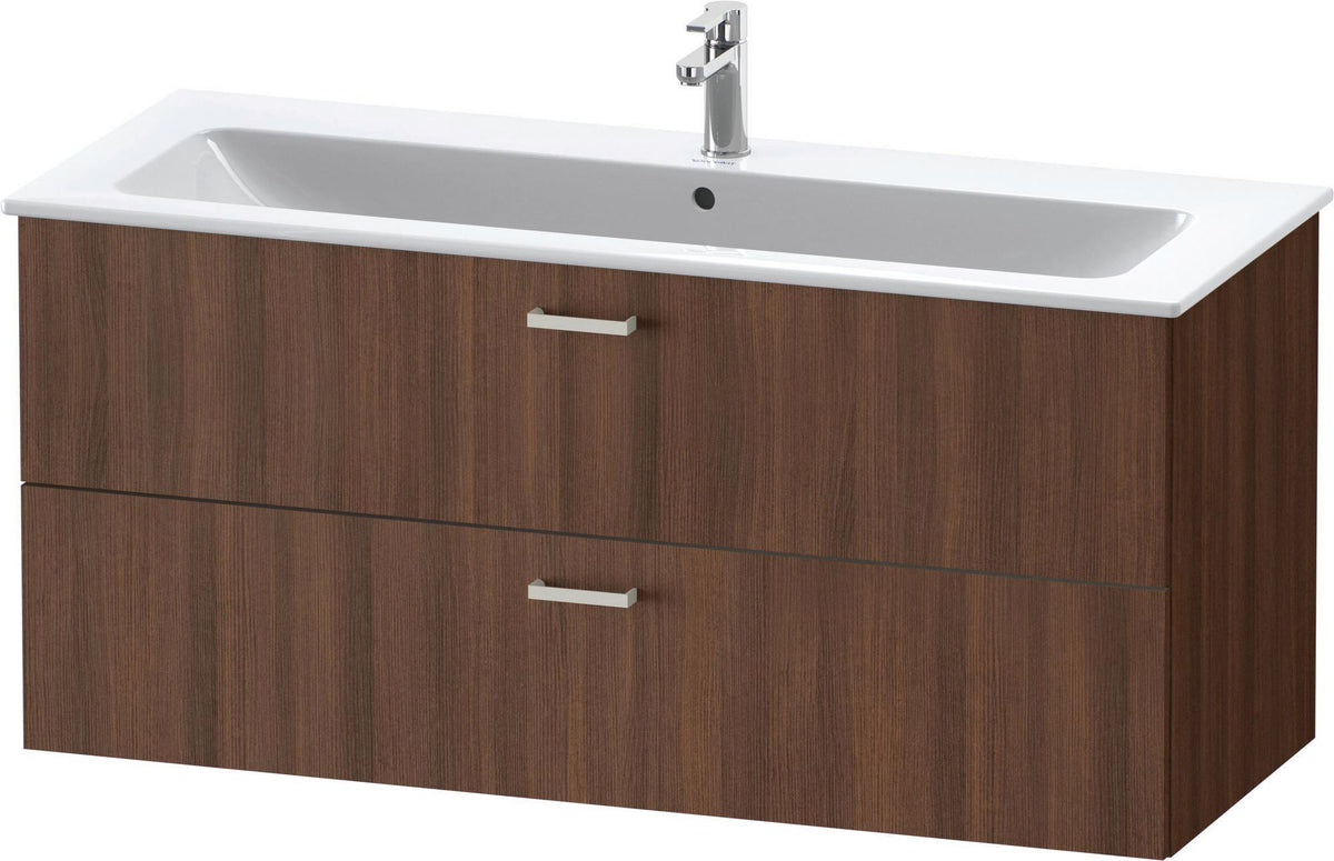 Duravit XBase Waschtischunterbau wandhängend 600 mm, 2 Schubkästen, weiß matt, Soft-Close