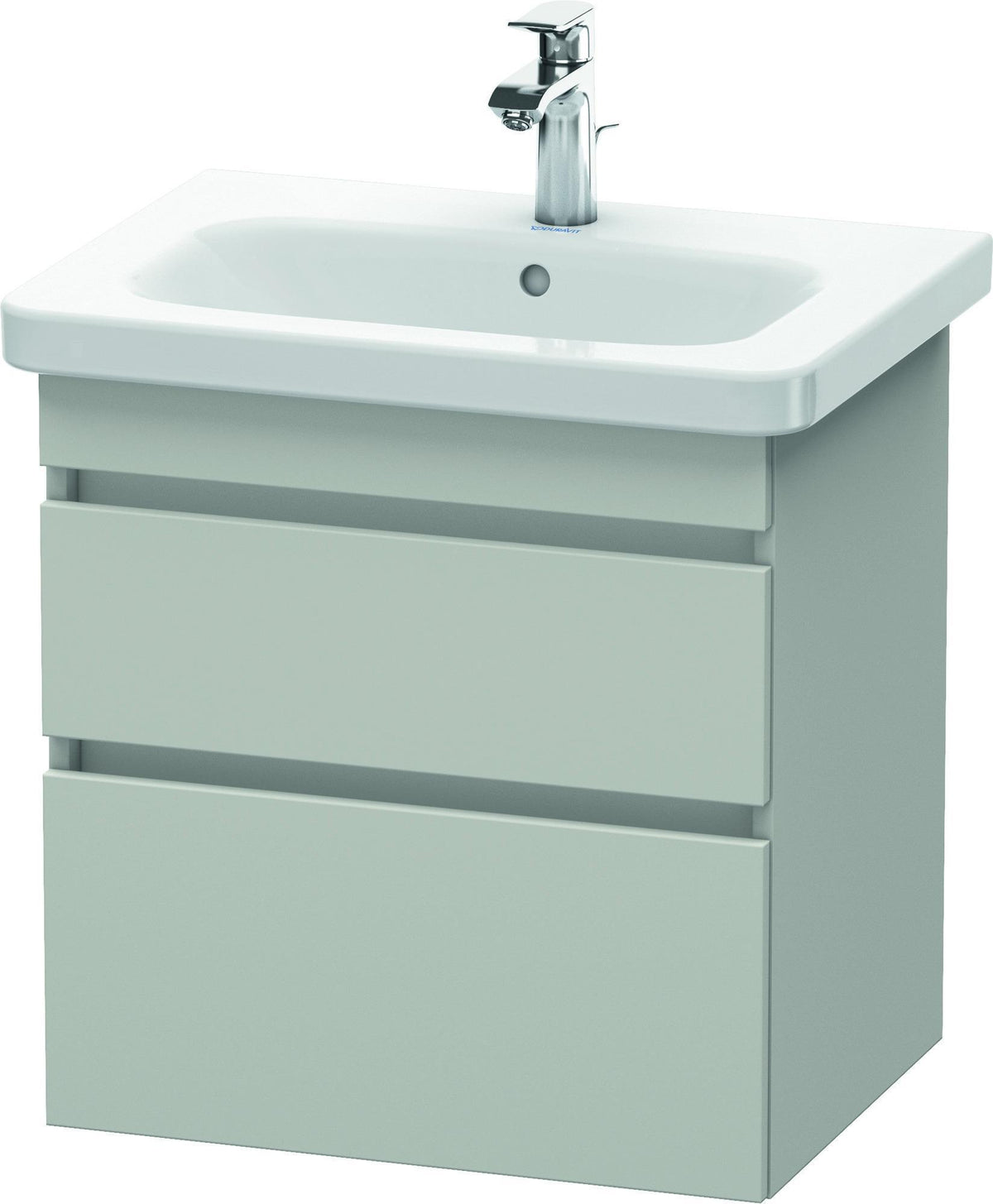 DURAVIT DuraStyle Waschtischunterbau wandhängend 580 mm mit 2 Schubkästen, weiß matt