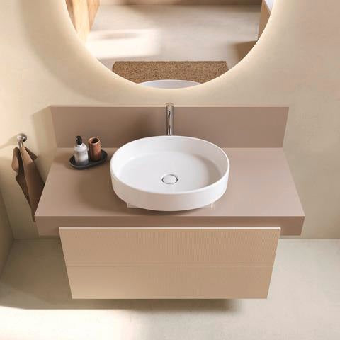 Duravit Balcoon Konsole 1000x370x550 mm – Elfenbein Matt, 1 Ausschnitt mittig