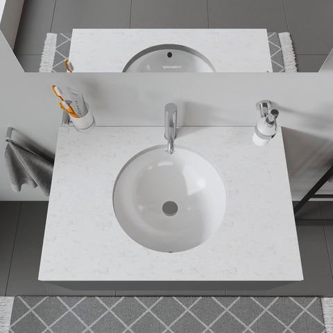 DURAVIT Einbauwaschtisch Architec 400 mm, weiß, mit Überlauf, ohne Hahnloch
