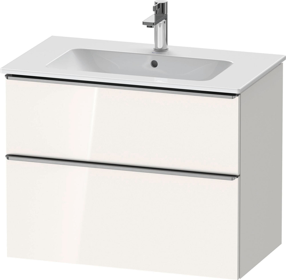 Duravit D-Neo Waschtischunterbau 810 mm betongrau matt mit Soft-Close-Auszug