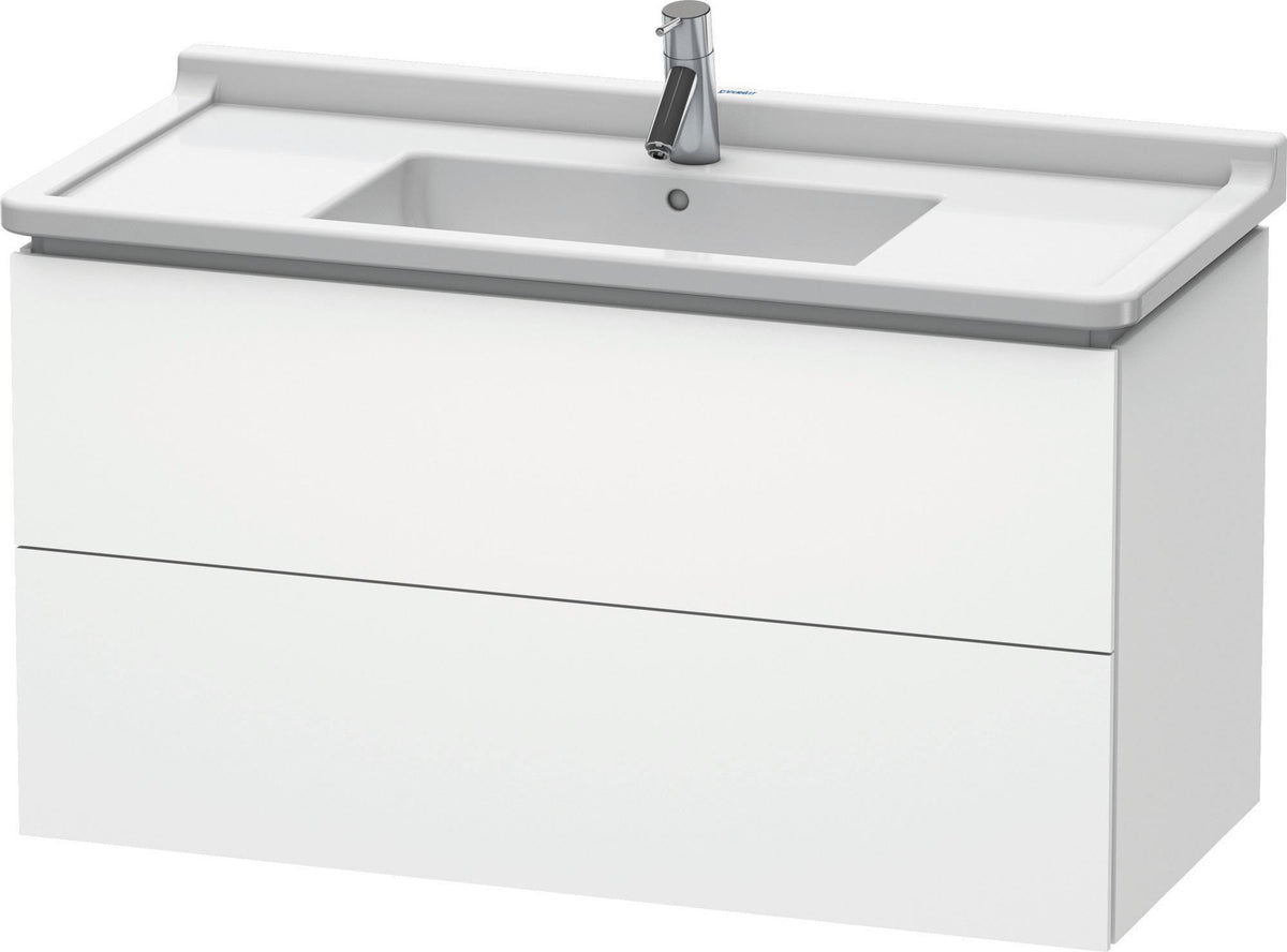 Duravit L-Cube Waschtischunterbau 1020 mm taupe matt 2 Schubkästen wandhängend
