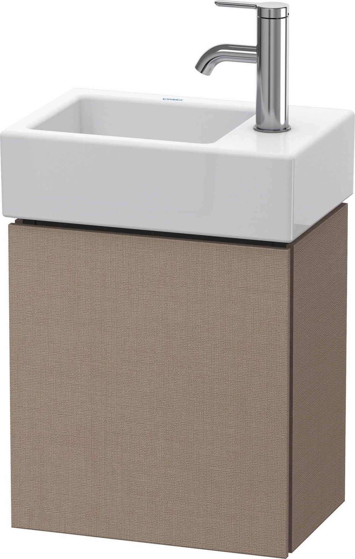 Duravit L-Cube Waschtischunterbau 364 mm betongrau matt, 1 Tür rechts, wandhängend