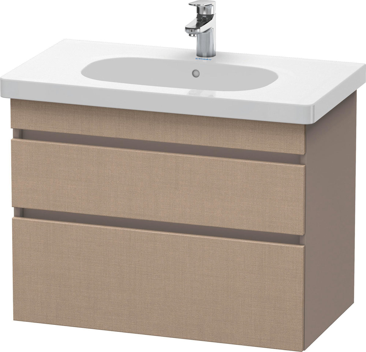 DURAVIT DuraStyle Waschtischunterbau 800 mm wandhängend, 2 Schubkästen, weiß matt – mit Soft-Close