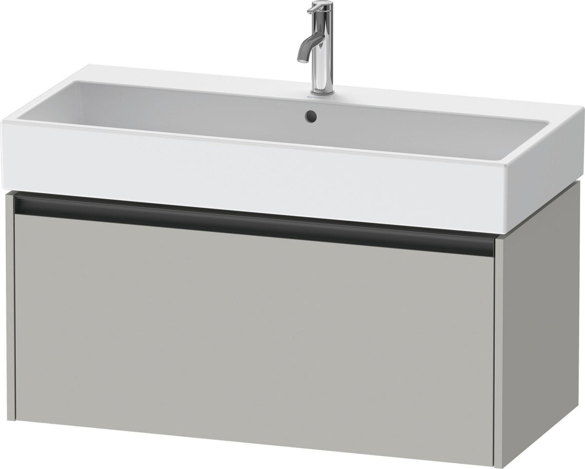 DURAVIT Ketho.2 Waschtischunterbau 984 mm betongrau matt mit 1 Auszug, wandhängend