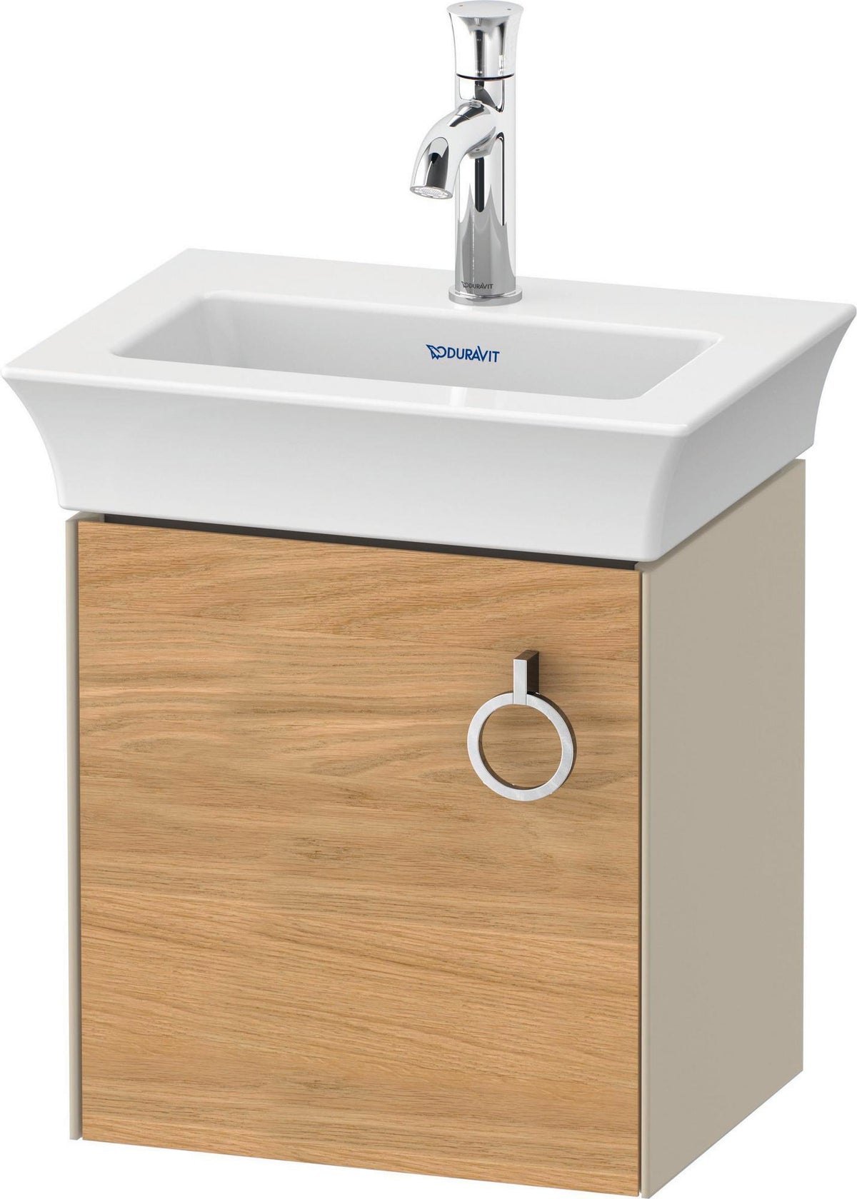 DURAVIT White Tulip Waschtischunterbau wandhängend 384 mm Nussbaum Taupe von Philippe Starck