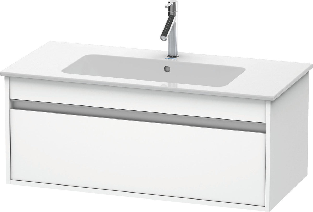 DURAVIT Ketho Waschtischunterbau 1000 mm betongrau matt mit 1 Auszug – ME by Starck Design
