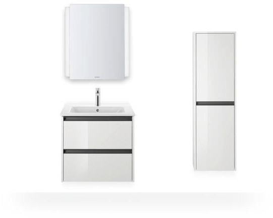 DURAVIT Ketho.2 Waschtischunterbau 610 mm betongrau matt mit 2 Schubkästen und Soft-Close