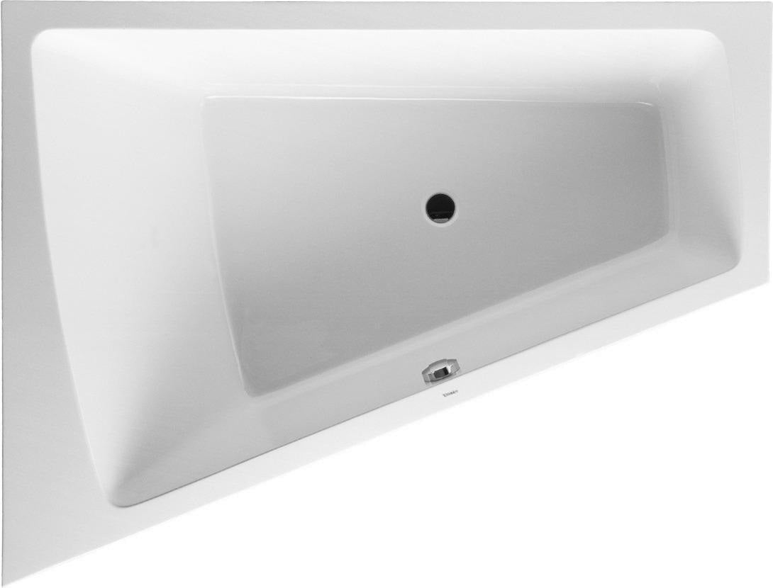 DURAVIT Paiova Badewanne 1800x1400 mm Einbau, weiß, linke Ausführung, 2-Sitzer, mit Überlauf