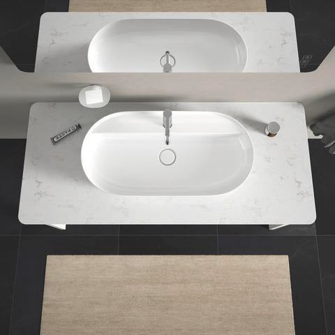 Duravit Luv Waschtischunterbau bodenstehend 1338 mm mit 1 Auszug Weiß Seidenmatt