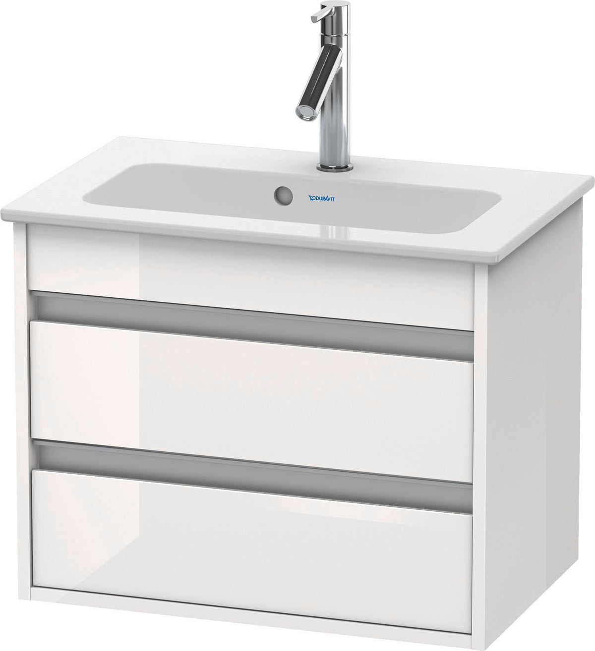 Duravit Ketho Waschtischunterbau 600 mm Weiß Matt mit 2 Schubkästen und Soft-Close