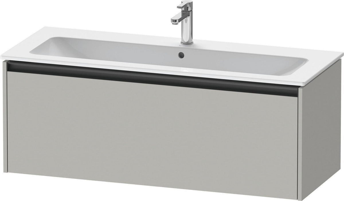 DURAVIT Ketho.2 Waschtischunterbau 1210 mm betongrau matt, wandhängend, 1 Auszug