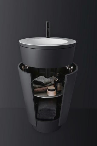 Duravit C.1 Einhebel-Waschtischmischer 91 mm Schwarz Matt – Ohne Zugstange