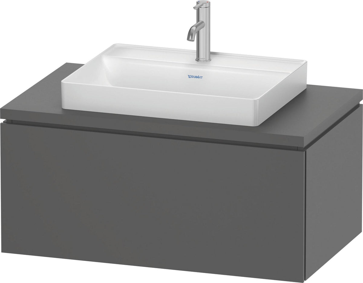 Duravit DuraSquare Aufsatzwaschtisch 600 mm, weiß, ohne Überlauf, mit Hahnlochbank – Design by Duravit