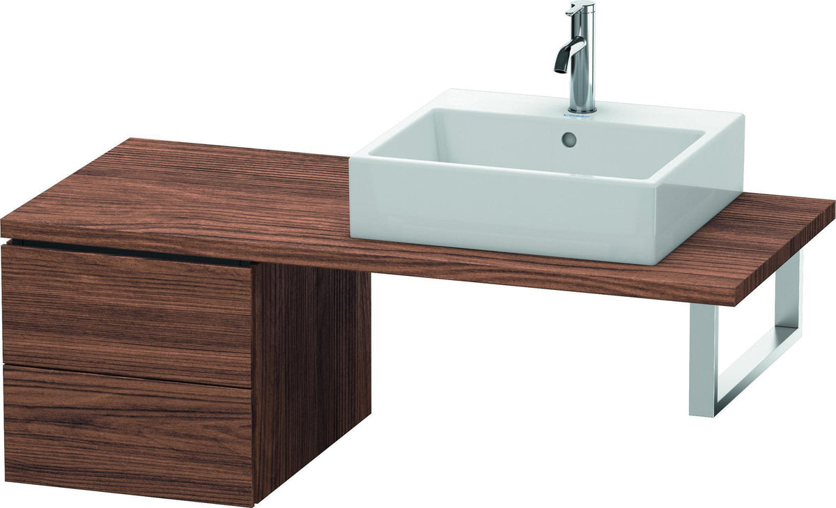 Duravit L-Cube Unterschrank für Konsole 420 mm, 2 Schubkästen, Weiß Matt