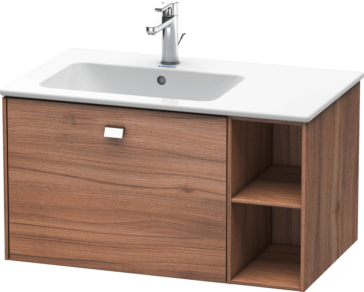 DURAVIT Brioso Waschtischunterbau 820 mm, 1 Auszug, Becken links, Betongrau Matt