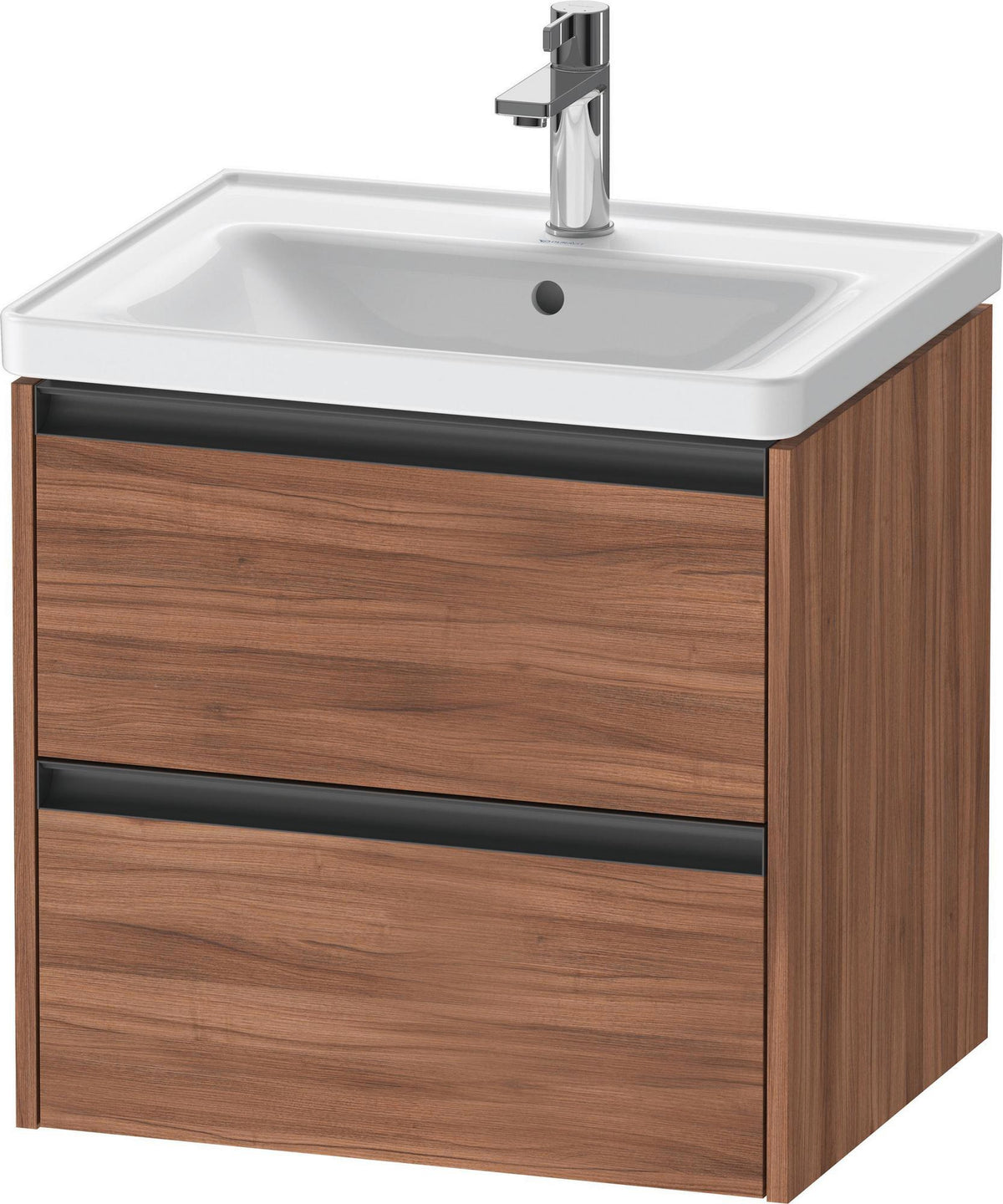 DURAVIT Ketho.2 Waschtischunterbau wandhängend 584 mm betongrau matt mit 2 Schubkästen