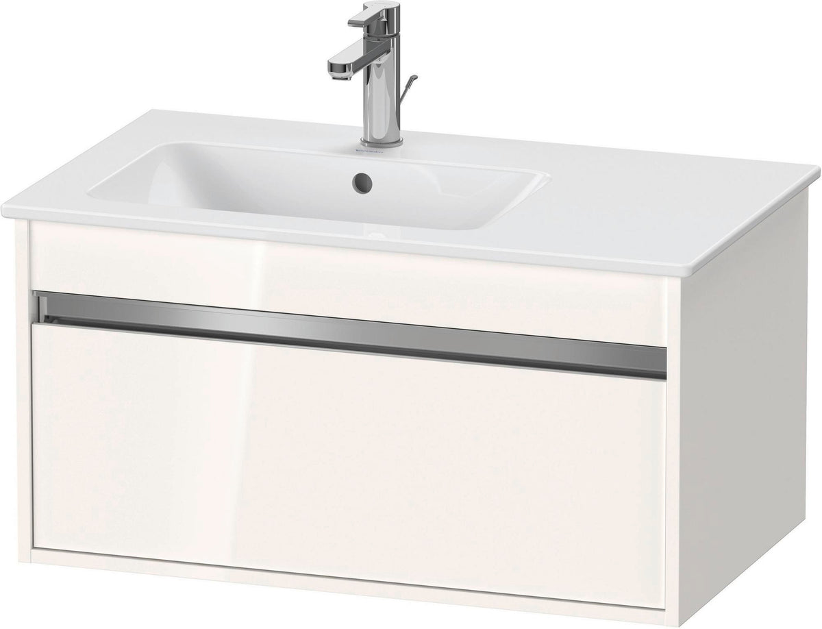 Duravit Ketho Waschtischunterbau 800 mm Weiß Matt mit 1 Auszug & Soft-Close