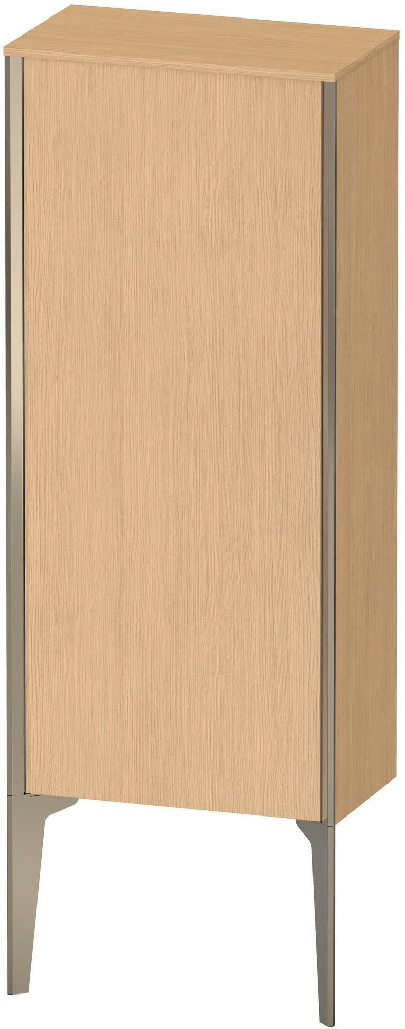 DURAVIT XViu Halbhochschrank 890 mm, 1 Tür, Eiche Natur/Champagner matt, wandhängend, Tip-on & Soft-Close