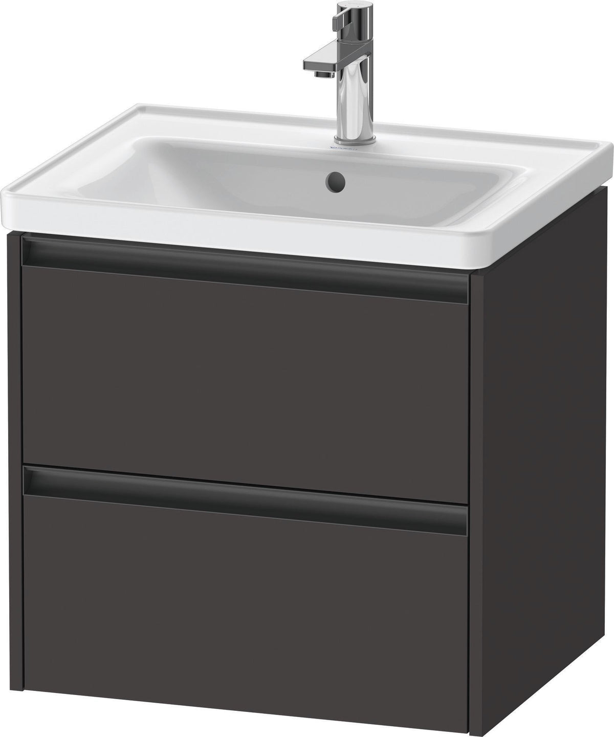 DURAVIT Ketho.2 Waschtischunterbau wandhängend 584 mm betongrau matt mit 2 Schubkästen