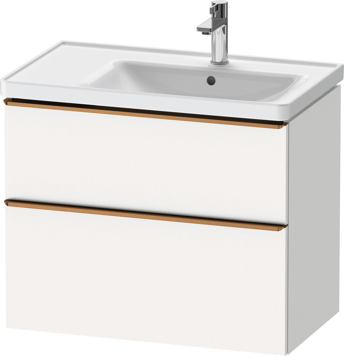 Duravit D-Neo Waschtischunterbau 784 mm Eiche Schwarz Bronze, wandhängend, 1 Auszug