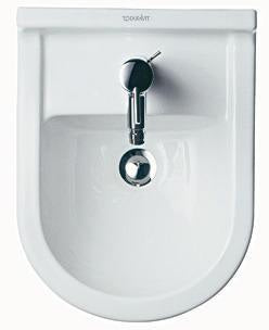 DURAVIT Wand-Bidet Starck 3 540 mm mit Überlauf & Hahnlochbank, weiß